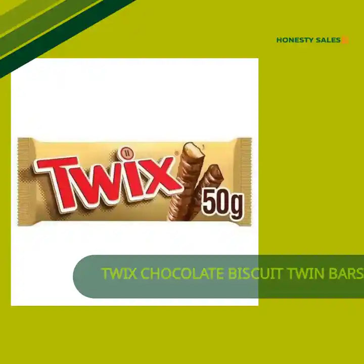 Twix Chocolate Biscuit Twin Bars 50g (Case of 32) by@Outfy