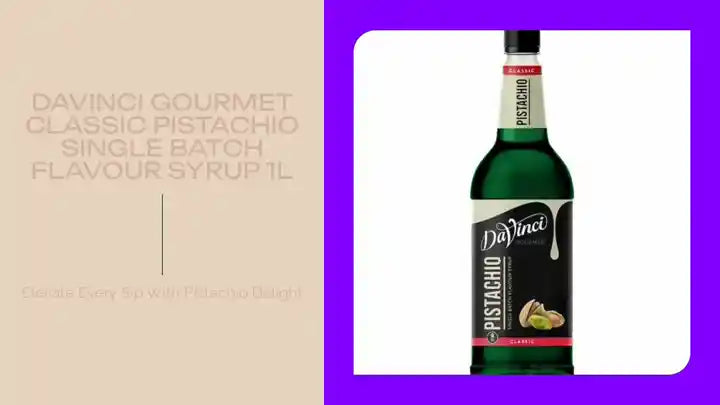 Davinci Gourmet Classic Pistachio Single Batch Flavour Syrup 1L by@Outfy
