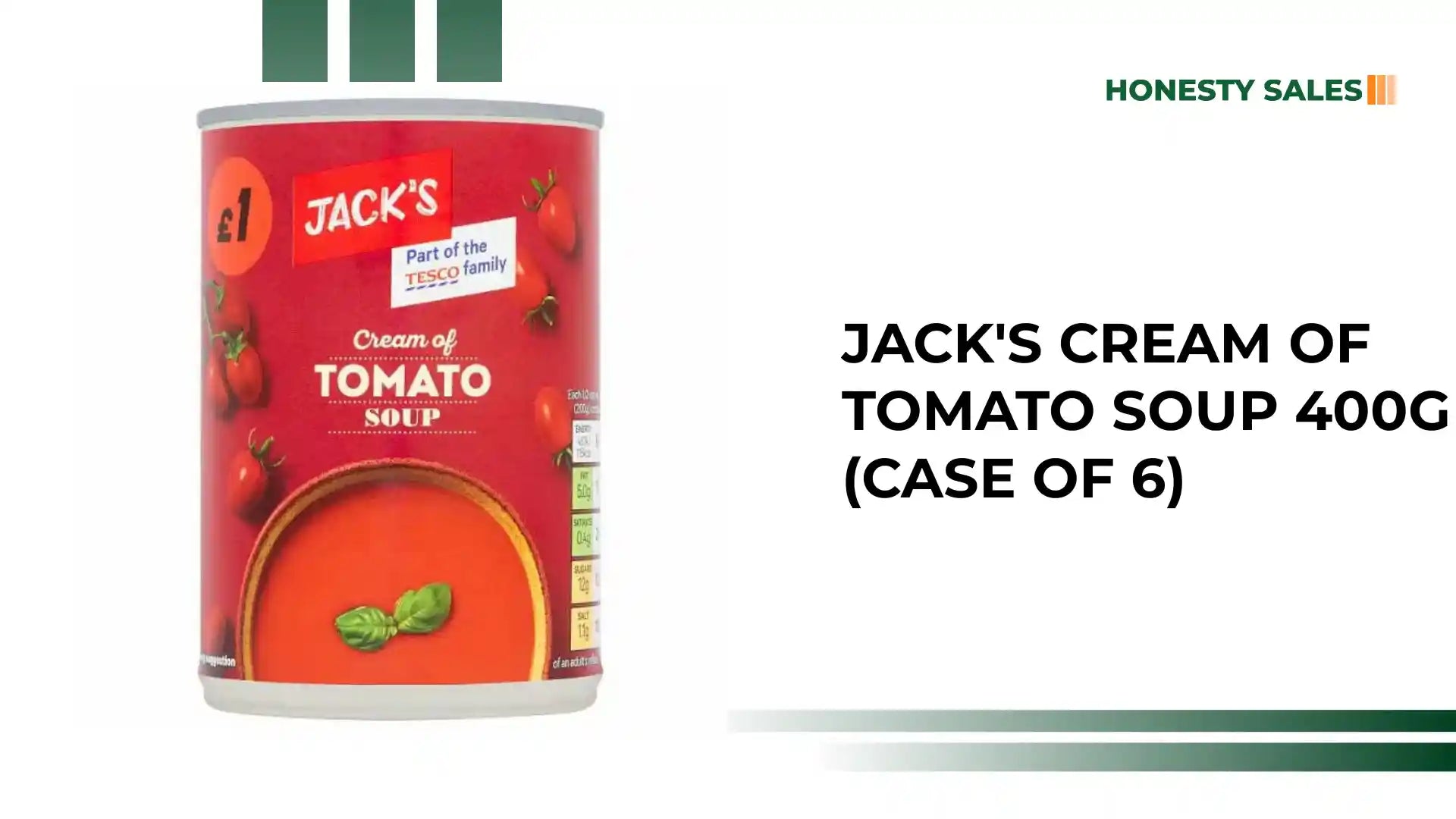Jack's Cream of Tomato Soup 400g (Case of 6) by@Outfy