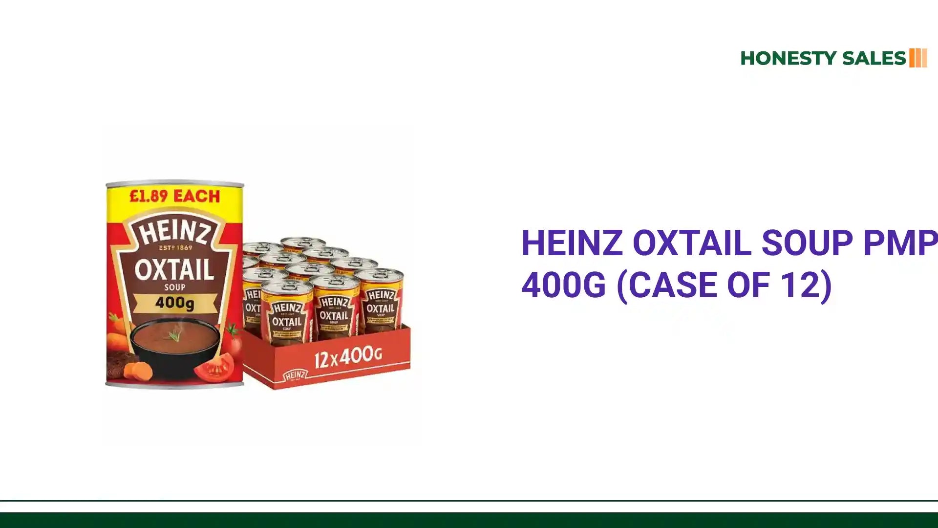 Heinz Oxtail Soup PMP 400g (Case of 12) by@Outfy