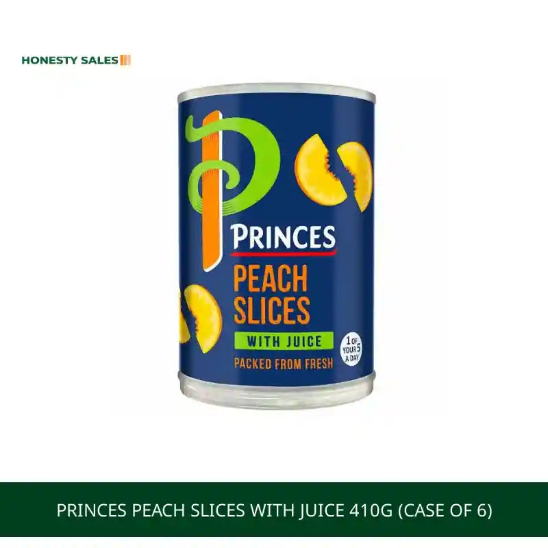 Princes Peach Slices with Juice 410g (Case of 6) by@Outfy