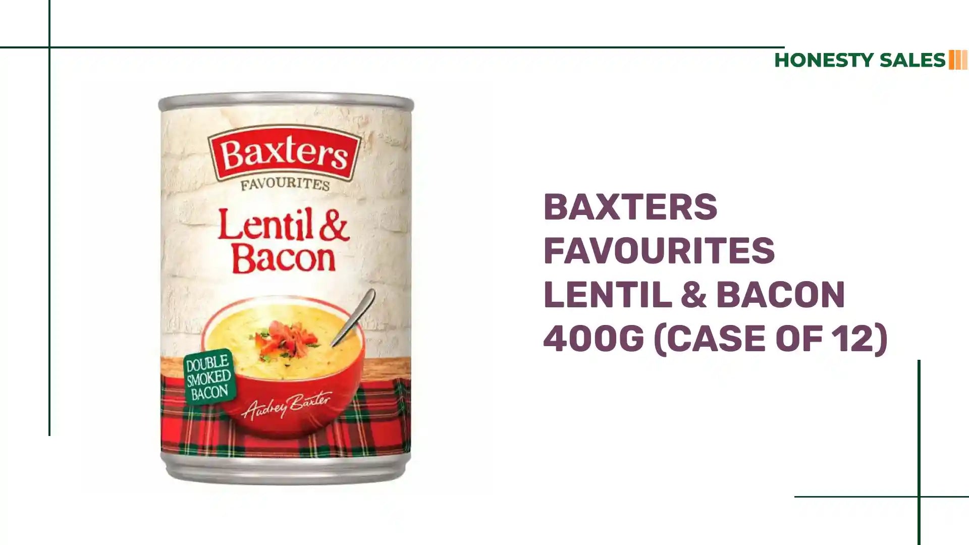 Baxters Favourites Lentil &amp; Bacon 400g (Case of 12) by@Outfy