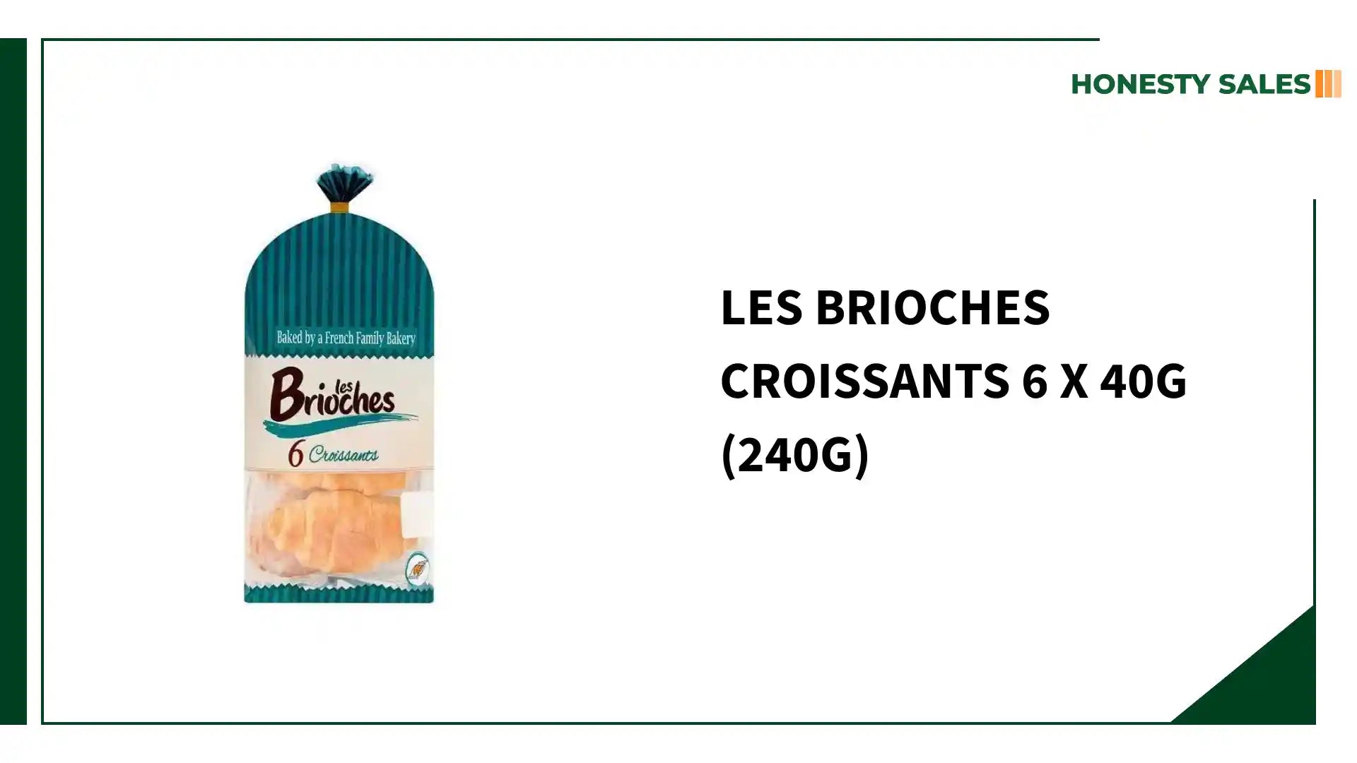 Les Brioches Croissants 6 x 40g (240g) by@Outfy