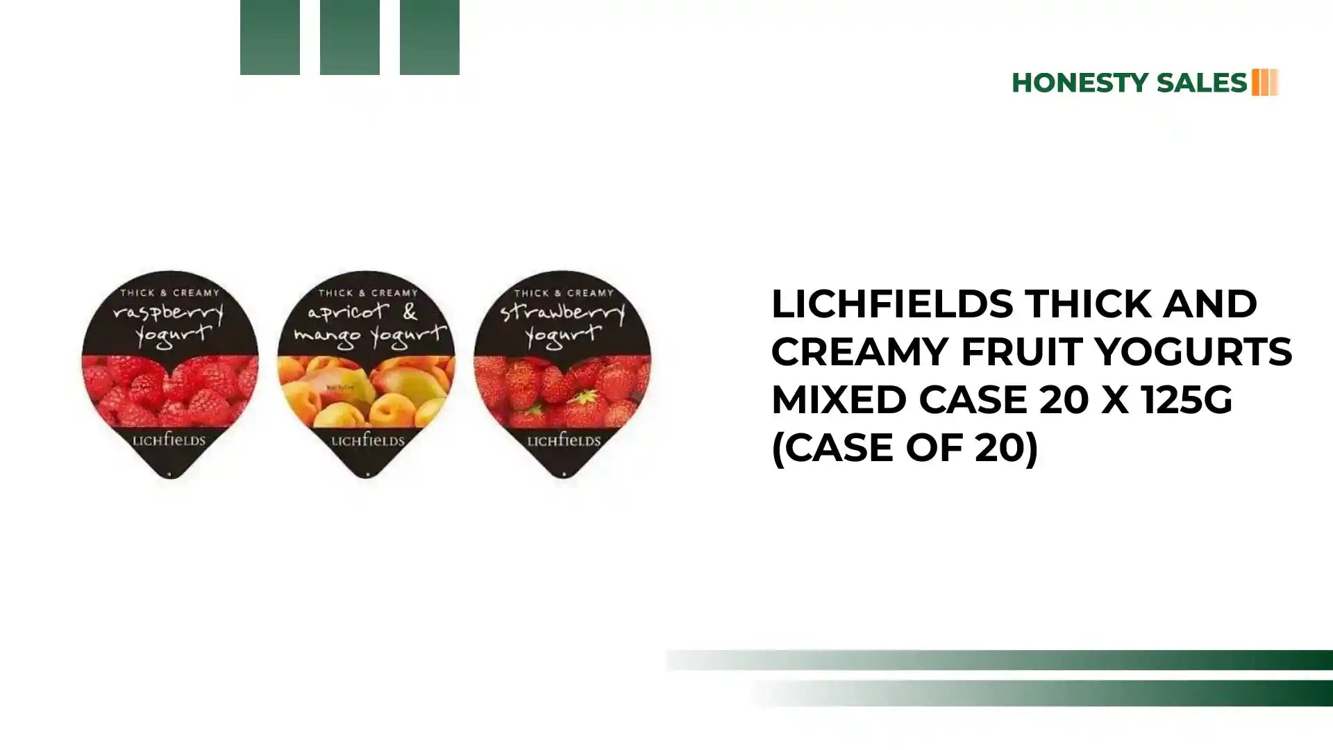 Lichfields Thick and Creamy Fruit Yogurts Mixed Case 20 x 125g (Case of 20) by@Outfy
