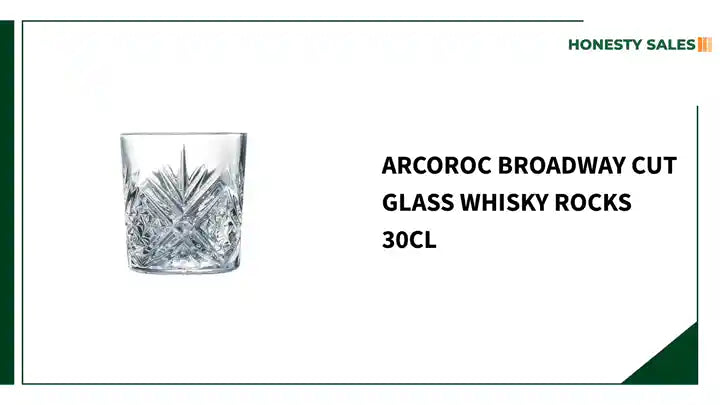 Arcoroc Broadway Cut Glass Whisky Rocks 30cl by@Outfy