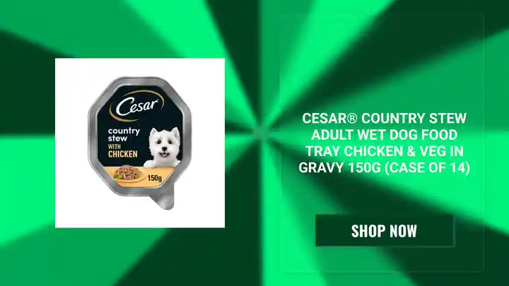 CESAR&reg; Country Stew Adult Wet Dog Food Tray Chicken & Veg in Gravy 150g (Case of 14) by@Outfy