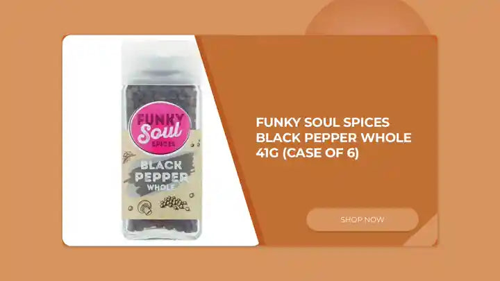 FUNKY Soul SPICES Black Pepper Whole 41g (Case of 6) by@Outfy