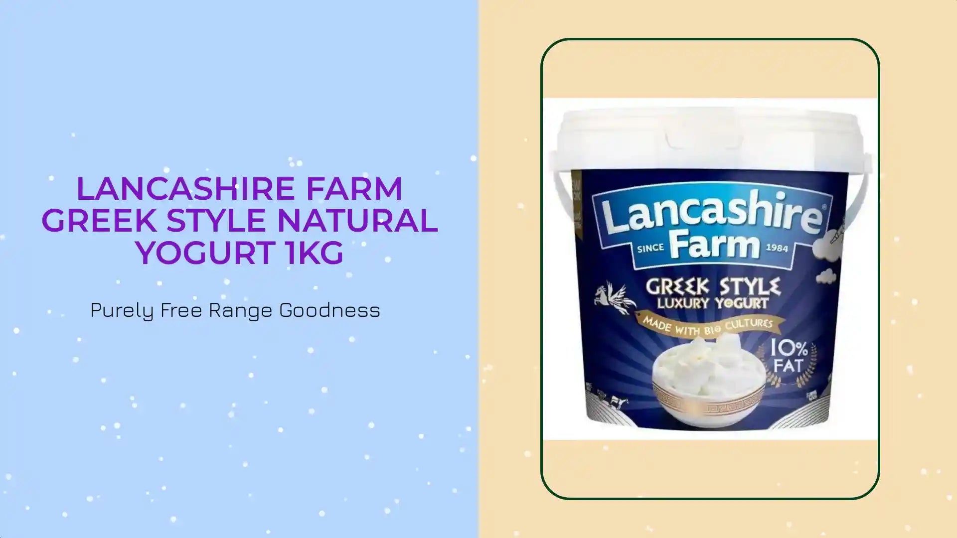 Lancashire Farm Greek Style Natural Yogurt 1kg by@Outfy