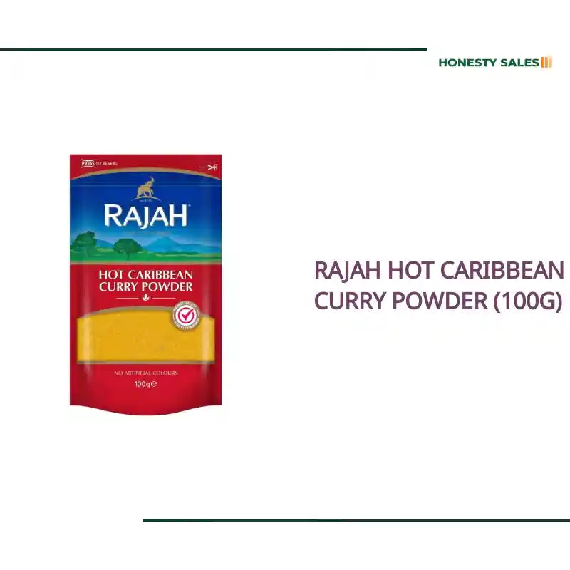 Rajah Hot Caribbean Curry Powder (100g) by@Outfy