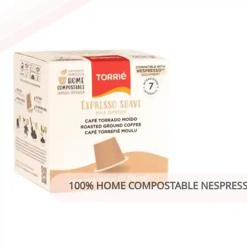 100% Home Compostable Nespresso Compatible Suave Mild Coffee 10 Capsules by@Outfy