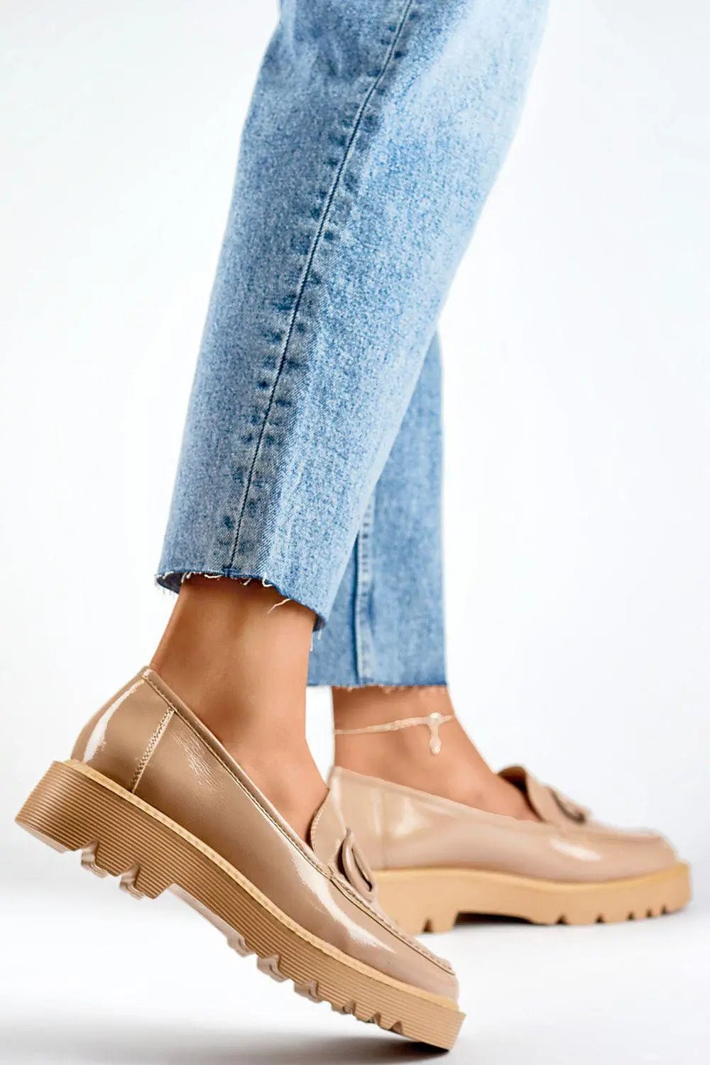 PRIMO chic, comfort and modern elegance beige shade Semi-boots - Honesty Sales