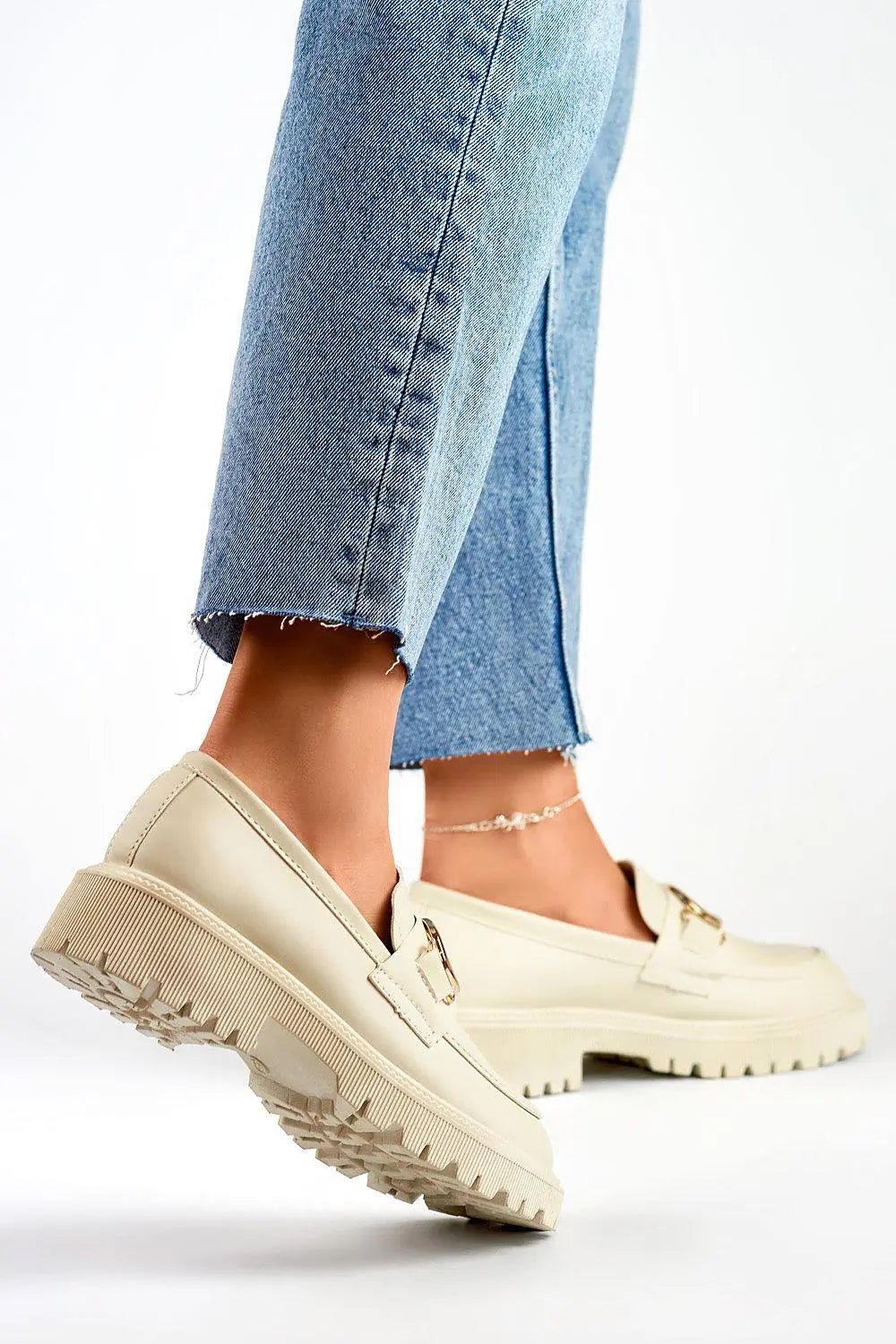 PRIMO elegance muted beige shade semi-boots - Honesty Sales