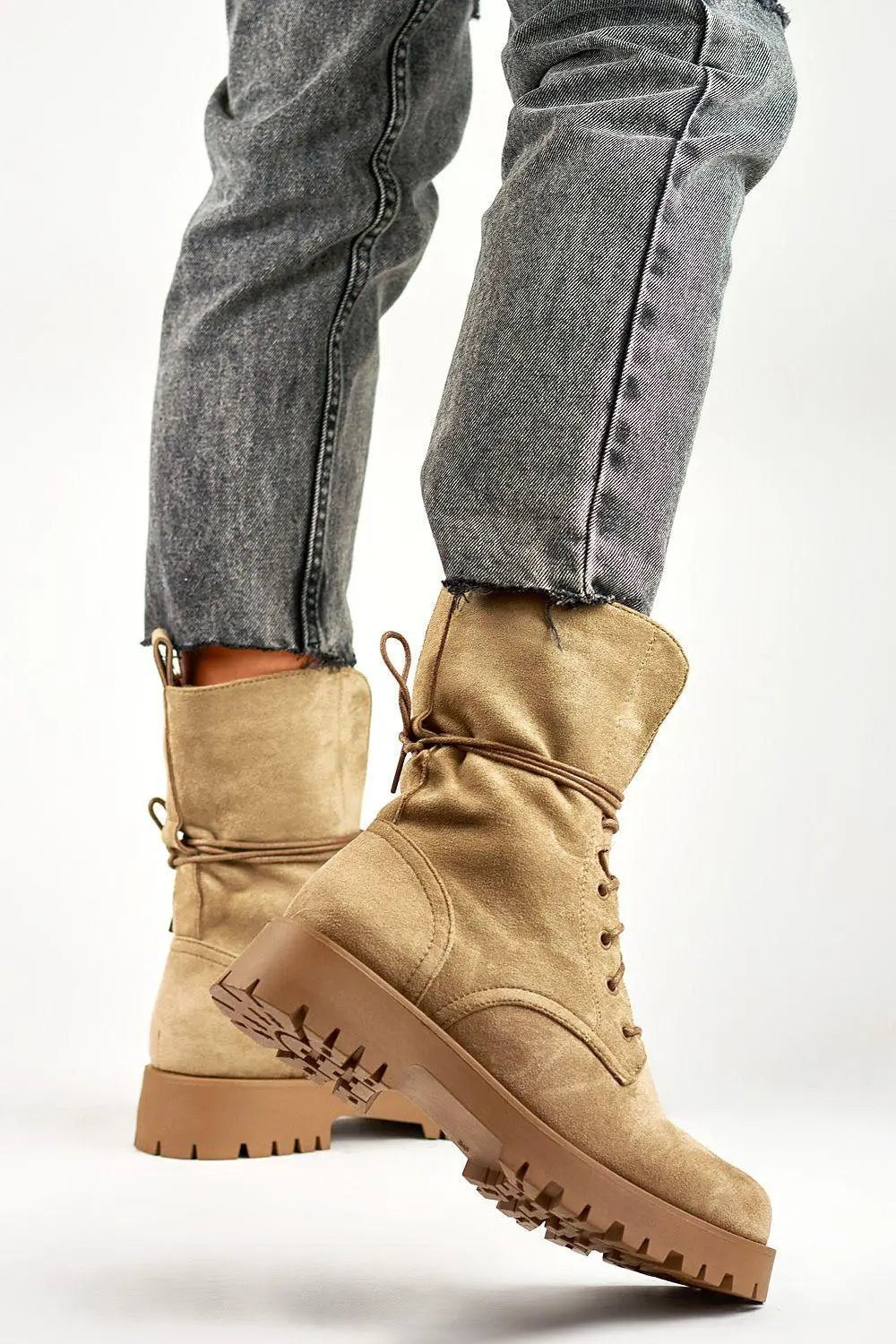PRIMO women charming black suede baggers boots - Honesty Sales