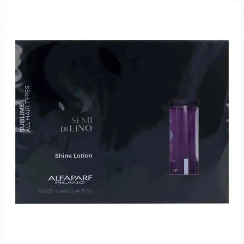 Protective Hair Treatment Semi di Lino Sublime Shine Lotion Alfaparf Milano (12 x 13 ml) - Honesty Sales