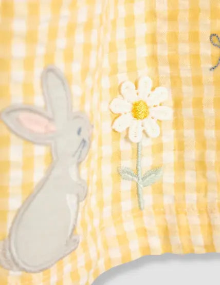 Pure Cotton Bunny Appliqué Dress (3 Mths - 16 Yrs) - Honesty Sales