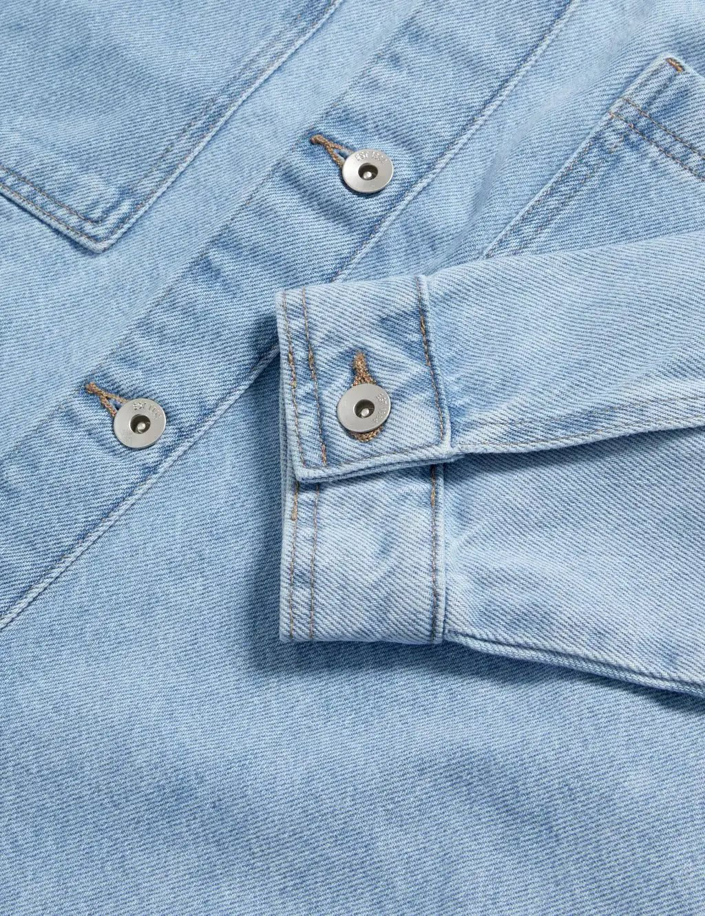 Pure Cotton Denim Relaxed Jacket - Honesty Sales