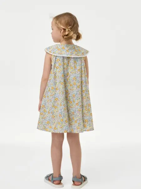 Pure Cotton Floral Dress (2 - 8 Yrs) - Honesty Sales