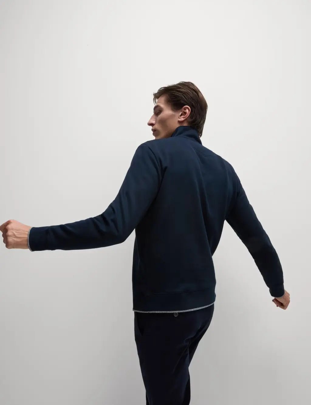 Pure Cotton Half Zip Sweatshirt - Honesty Sales