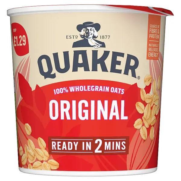 Quaker Oat So Simple Original Porridge Pot 99p PMP 45g (Case of 8) - Honesty Sales