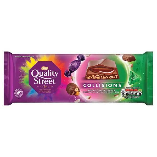 Quality Street Collisions Hazelnut & Caramel Chocolate Sharing Bar 235g (Case of 14) - Honesty Sales Image principale du produit