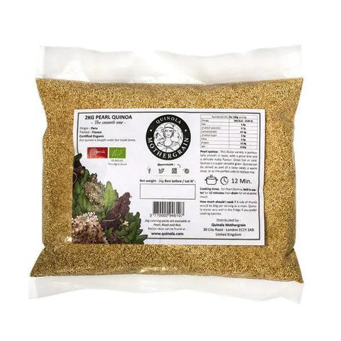 Quinola Motherg White Quinoa Lge Bag 2kg - Honesty Sales U.K