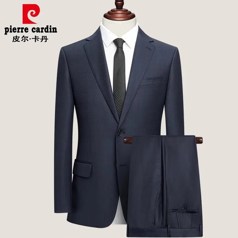 QYLVAWOY Men’s 100% Wool Suit – High - End Business & Wedding Formal Wear (LJ2053) - Honesty Sales