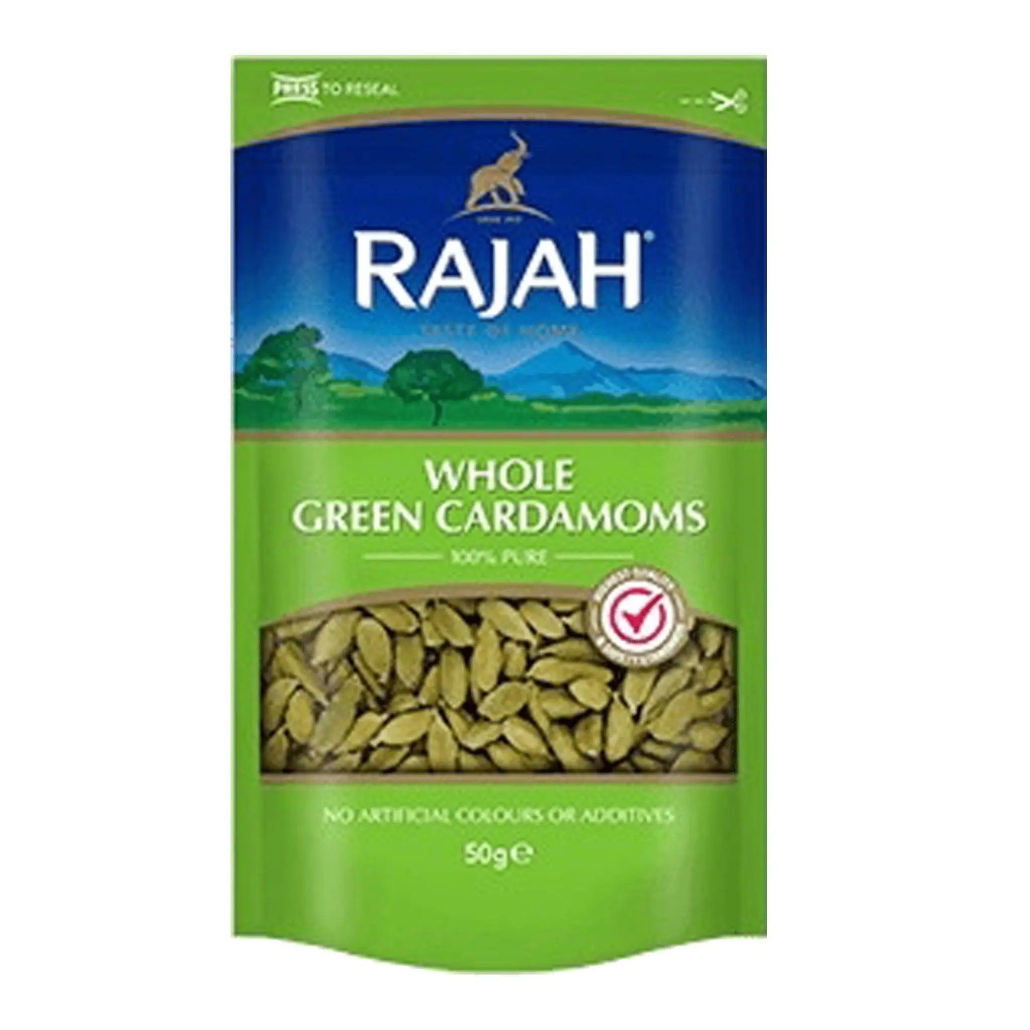 Rajah Whole Green Cardamoms (50g) - Honesty Sales