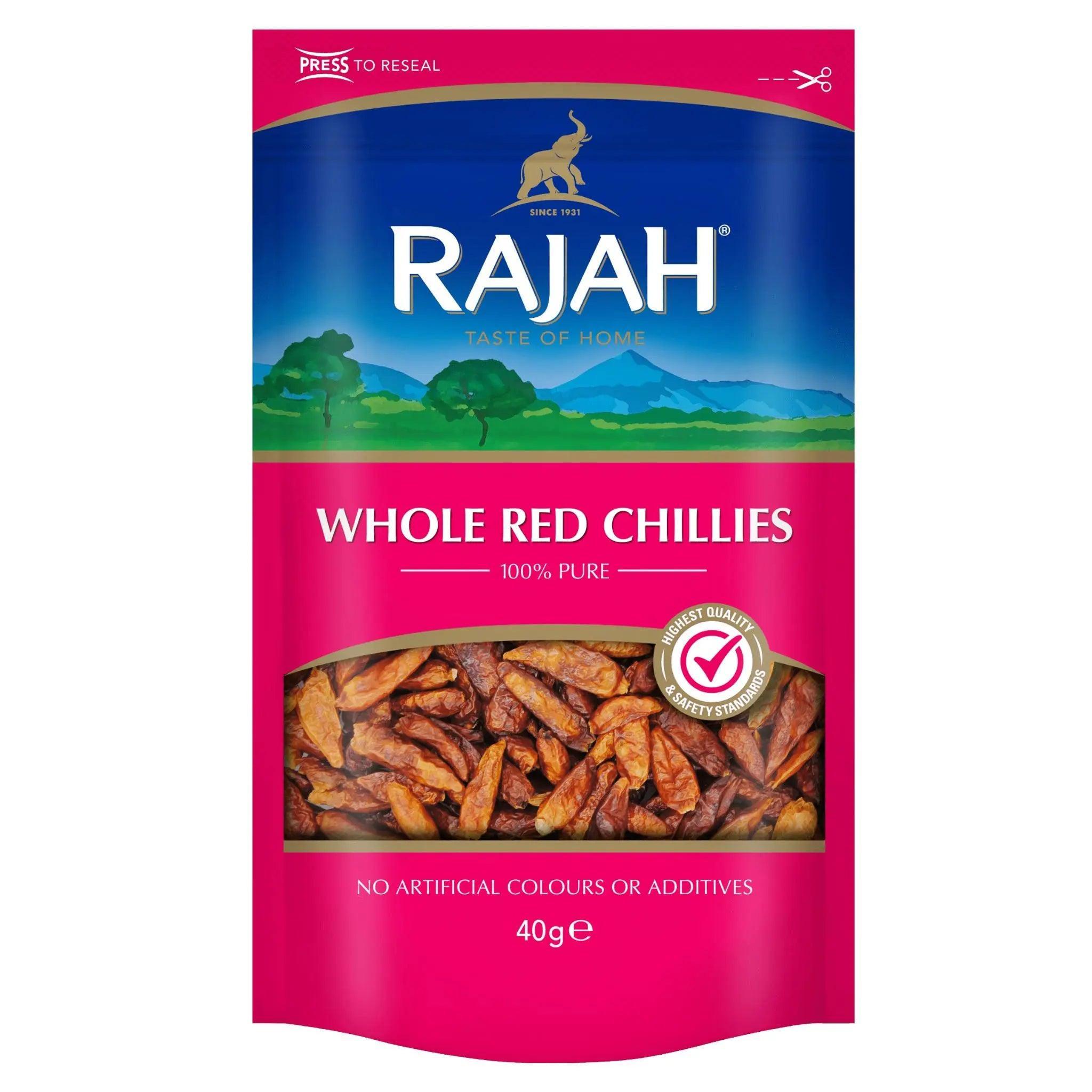 Rajah Whole Red Chillies 40g - Honesty Sales