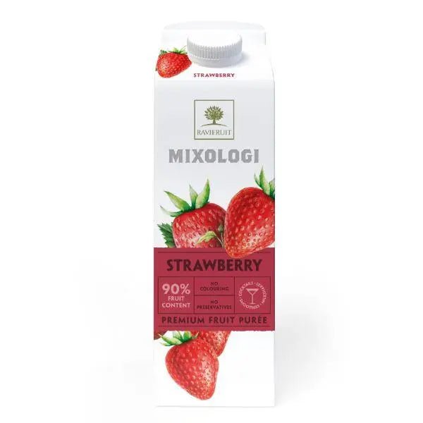 Ravifruit Mixologi Strawberry Puree 1ltr - Honesty Sales