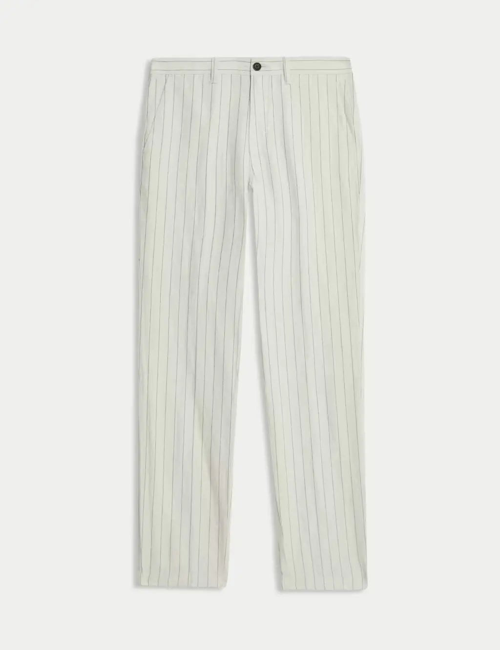 Regular Fit Cotton Linen Blend Chinos - Honesty Sales