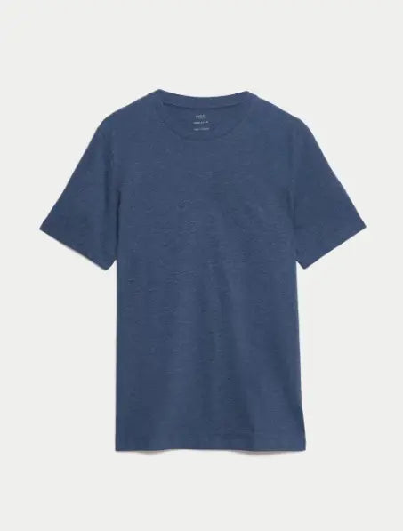 Regular Fit Pure Cotton Crew Neck T-Shirt - Honesty Sales