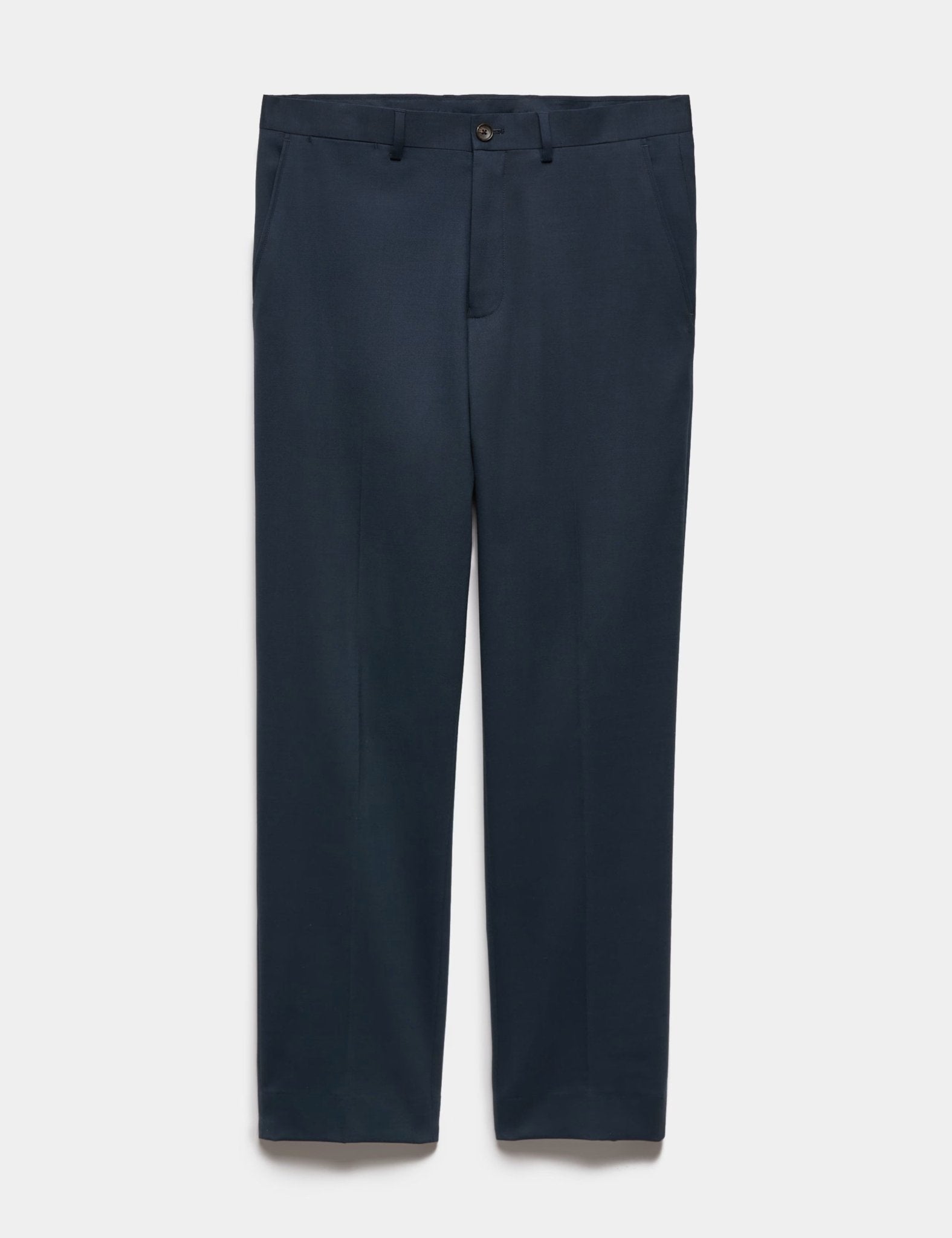 Regular Fit Wool Blend Trousers - Honesty Sales