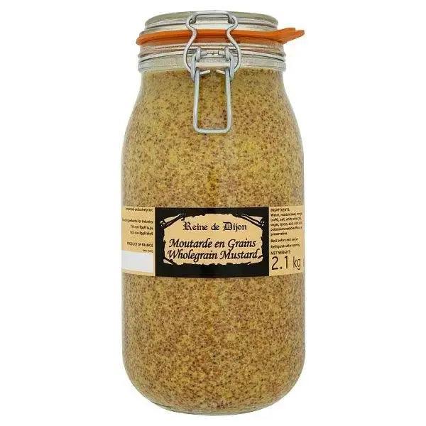 Reine de Dijon Wholegrain Mustard 2.1kg - Honesty Sales Main image