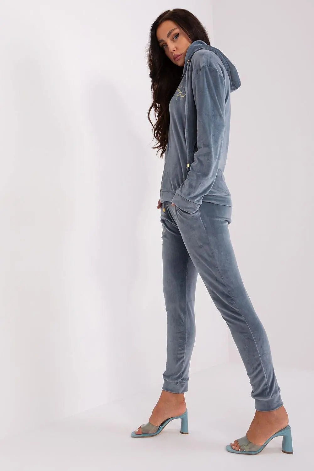 Relevance long sleeves sweatshirt with zipper, hood and slip pockets - Honesty Sales