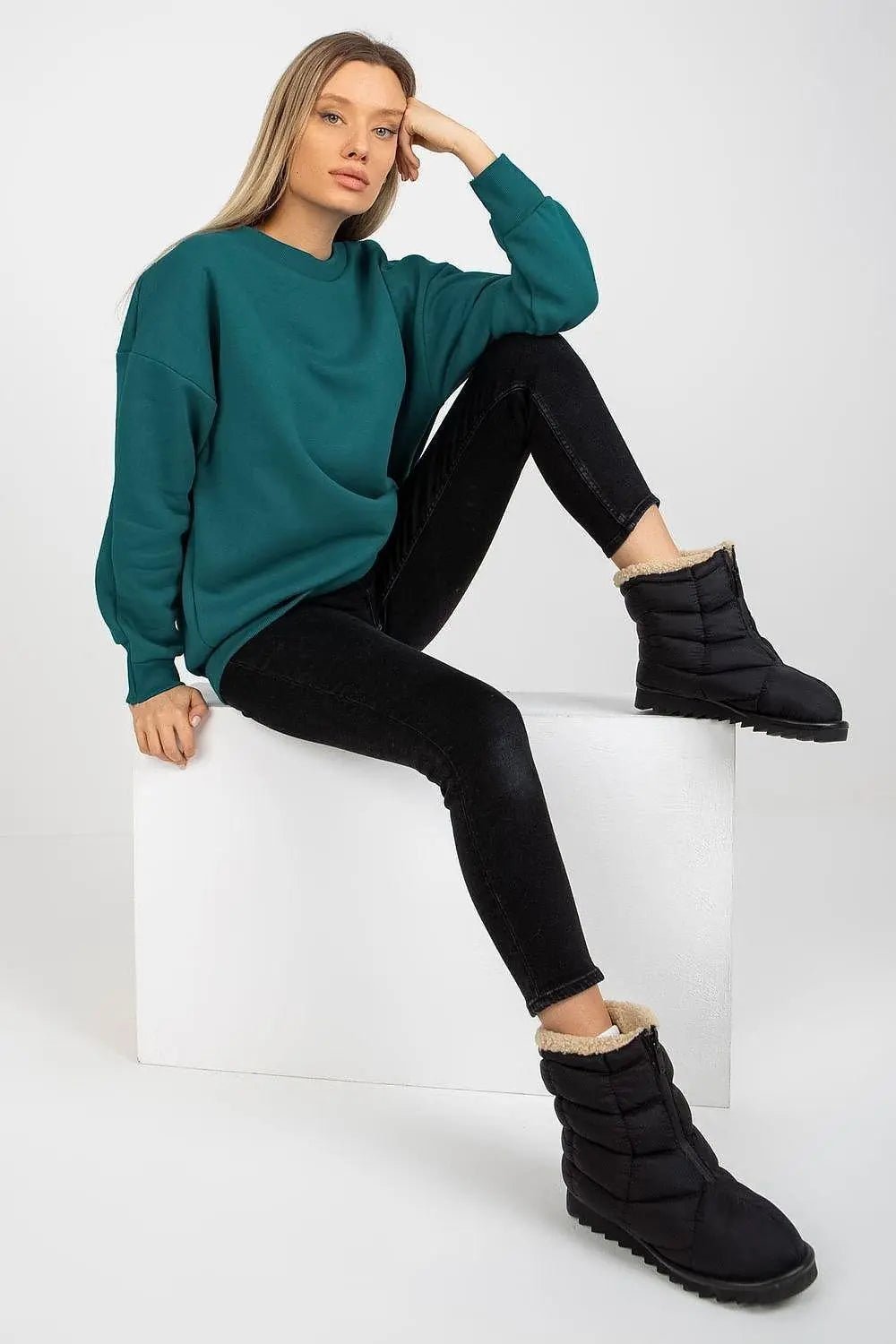 Relevance looser cut warm cotton womens sweatshirt - Honesty Sales