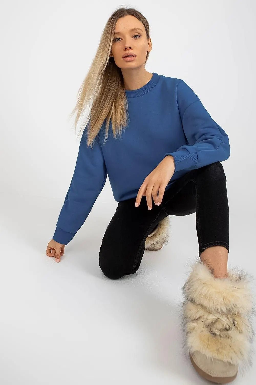 Relevance looser cut warm cotton womens sweatshirt - Honesty Sales