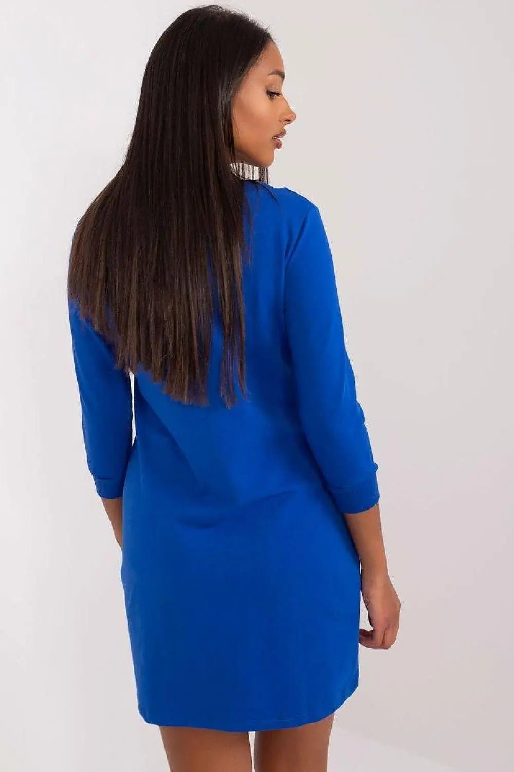 Relevance plain-cut sweatshirt dress - Honesty Sales