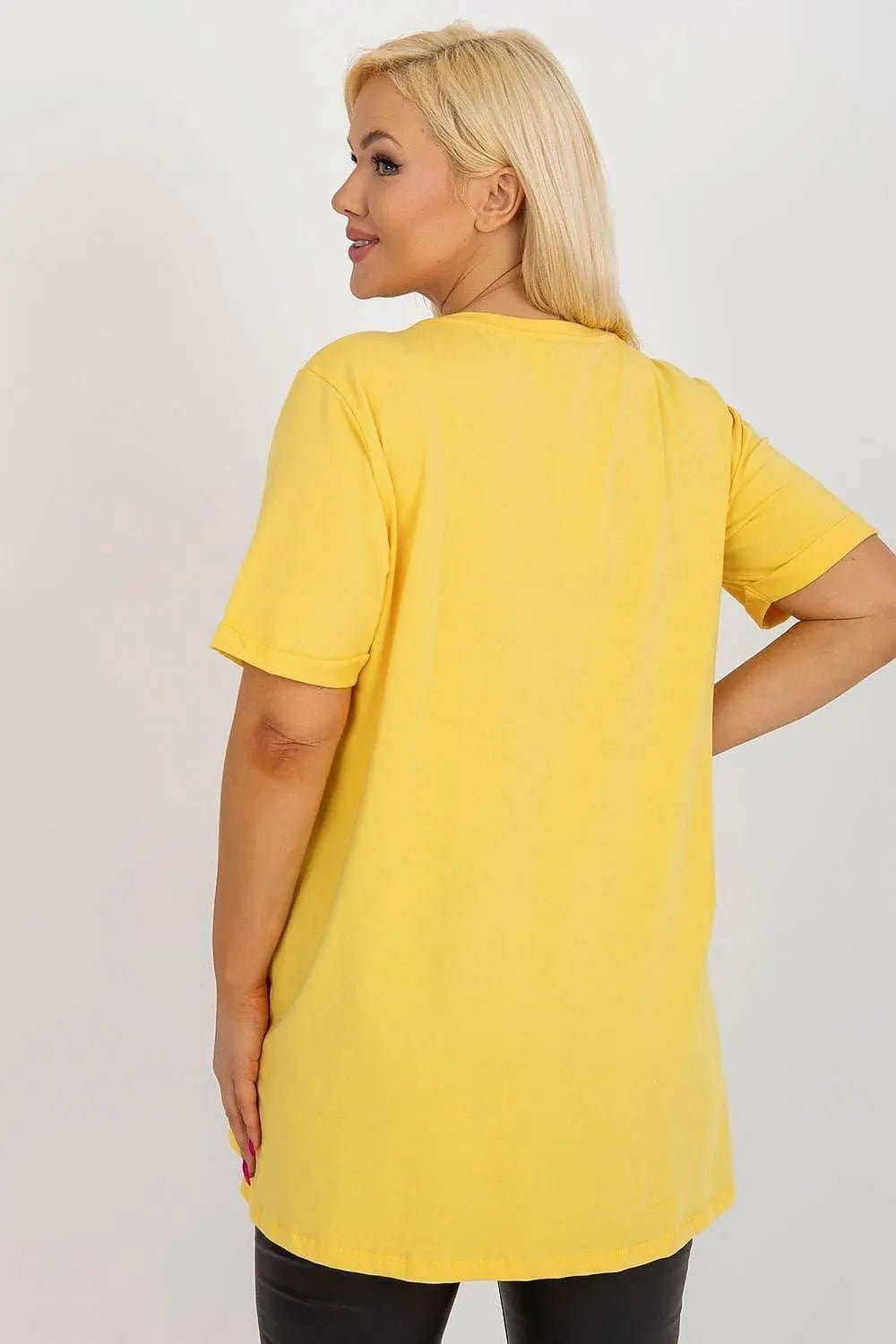 Relevance short sleeves and round neckline blouse - Honesty Sales