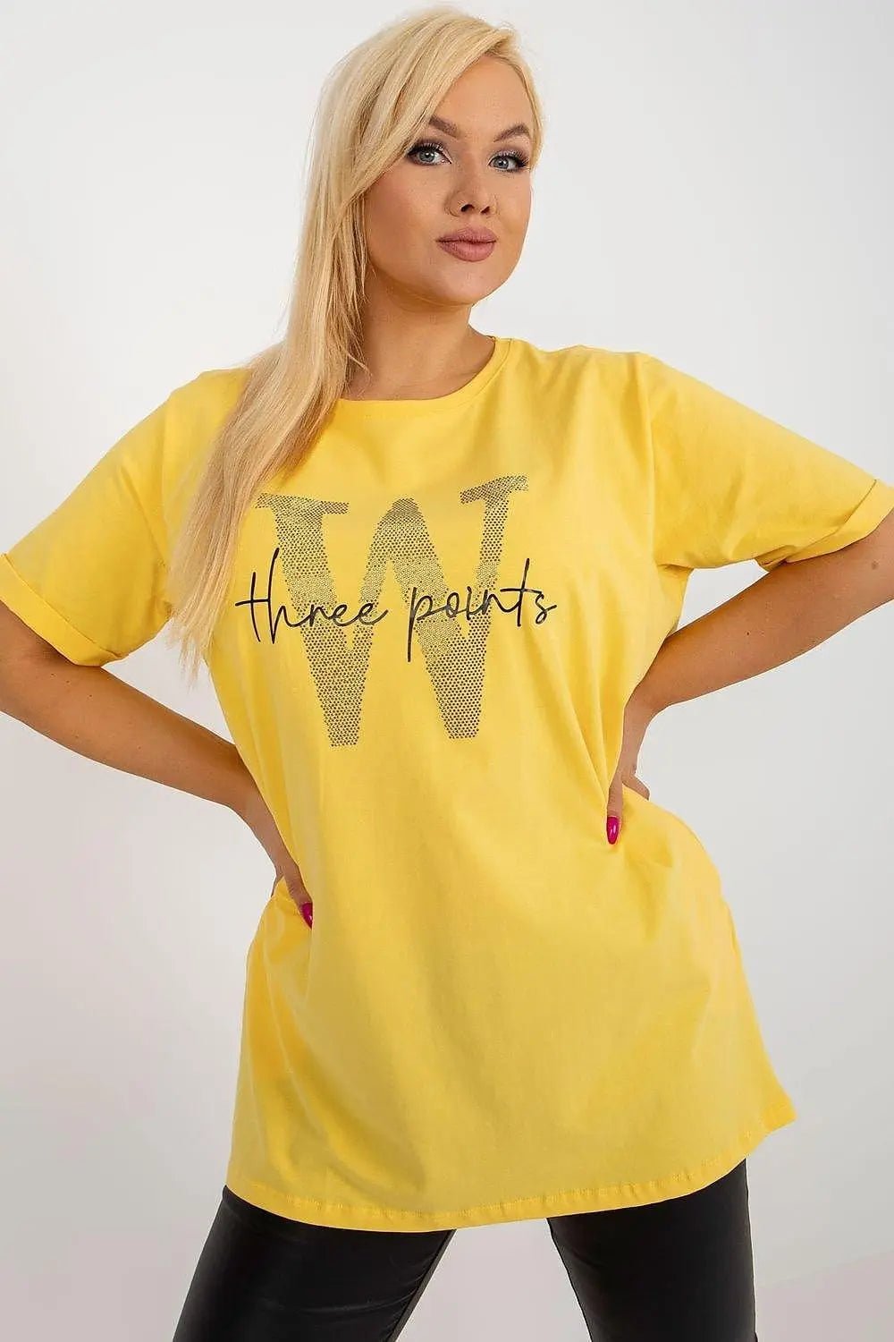 Relevance short sleeves and round neckline blouse - Honesty Sales