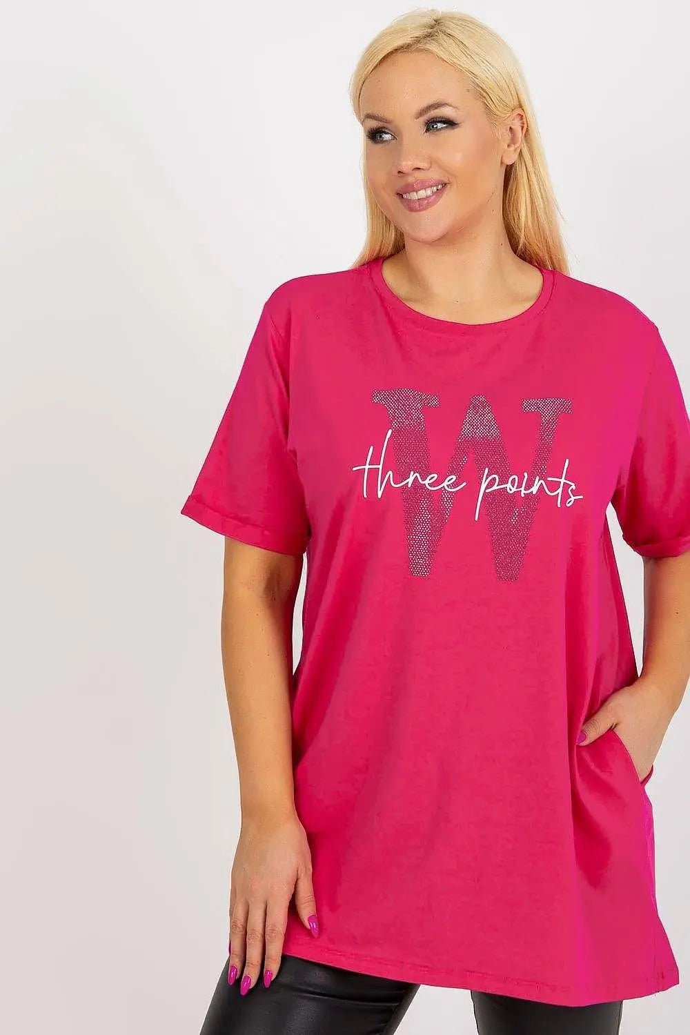 Relevance short sleeves and round neckline blouse - Honesty Sales