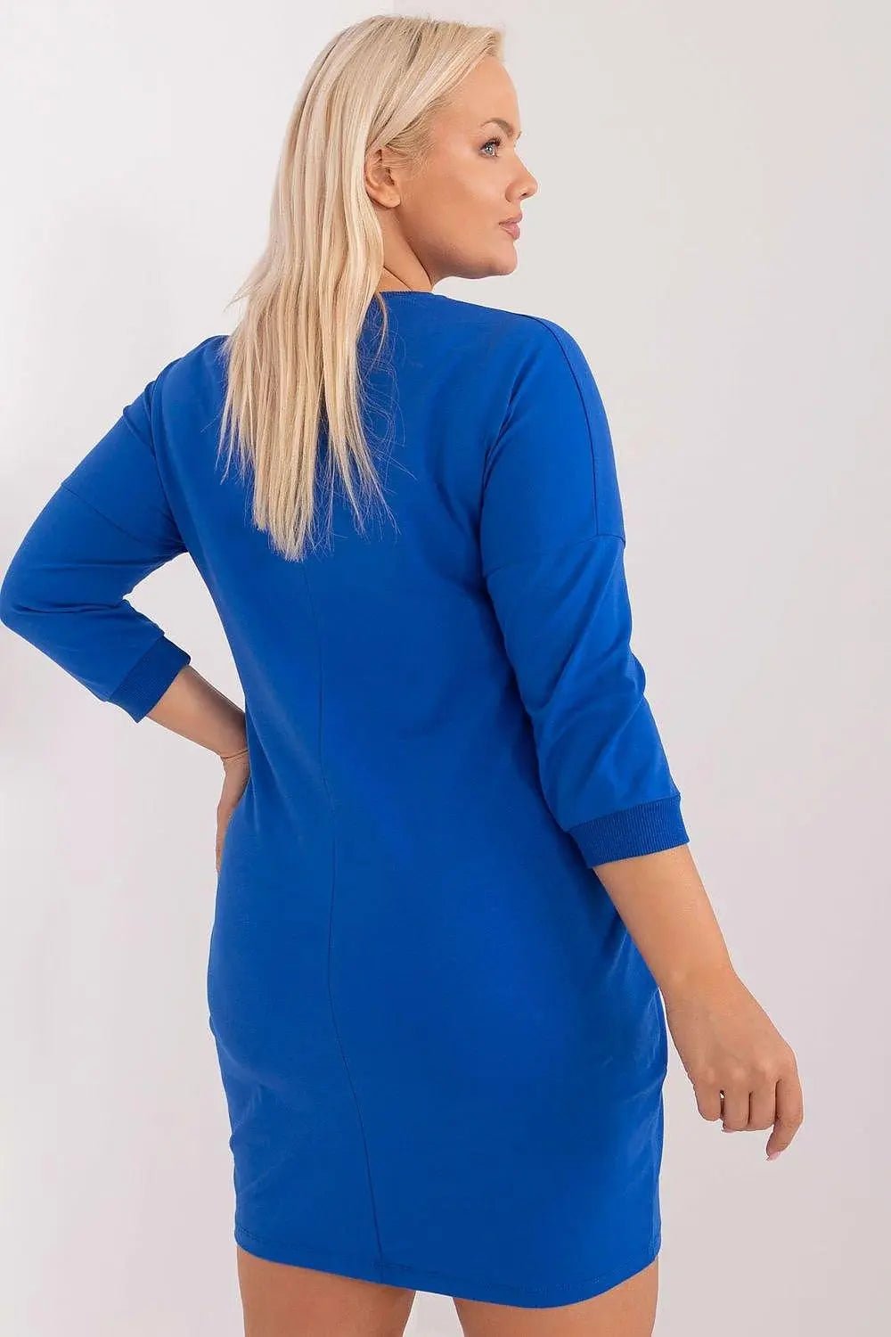 Relevance smooth, solid material feminine dress - Honesty Sales