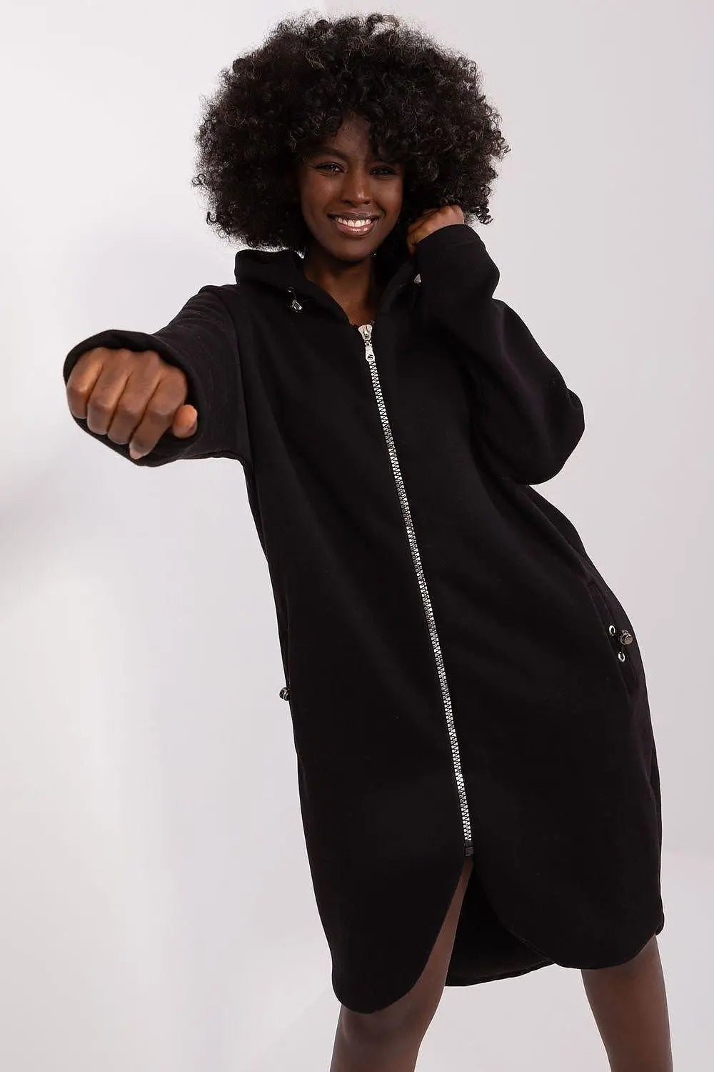 Relevance sporty style extended sweatshirt - Honesty Sales