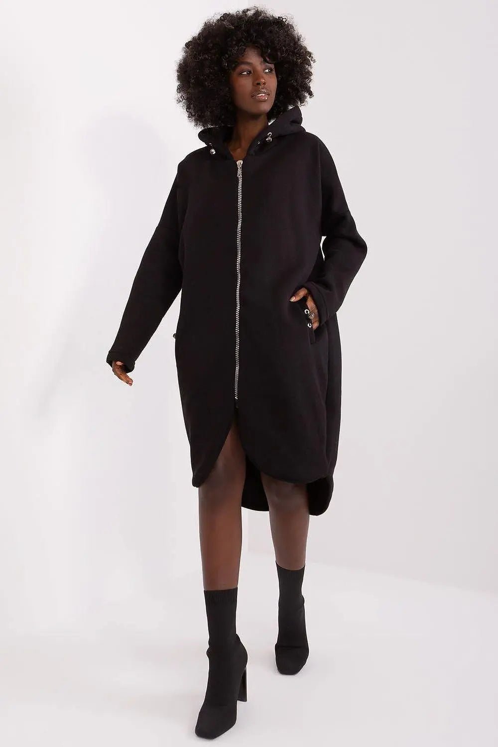 Relevance sporty style extended sweatshirt - Honesty Sales
