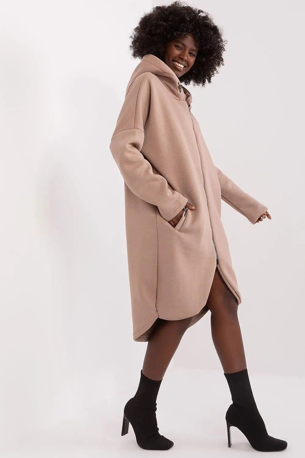Relevance sporty style extended sweatshirt - Honesty Sales