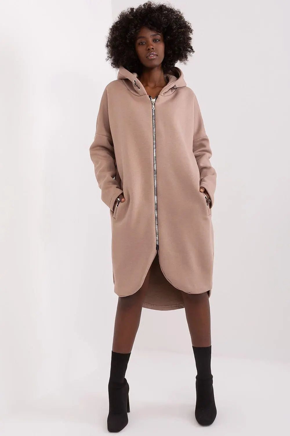 Relevance sporty style extended sweatshirt - Honesty Sales