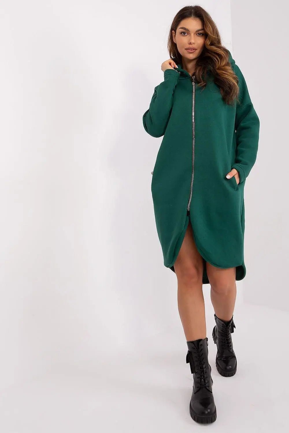 Relevance sporty style extended sweatshirt - Honesty Sales