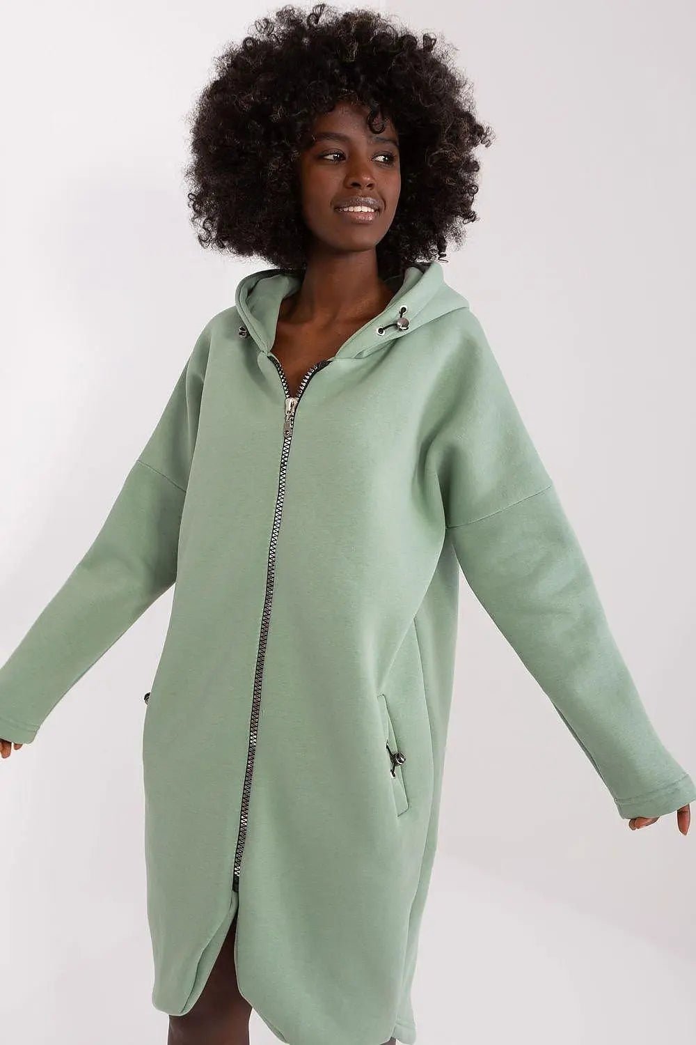 Relevance sporty style extended sweatshirt - Honesty Sales