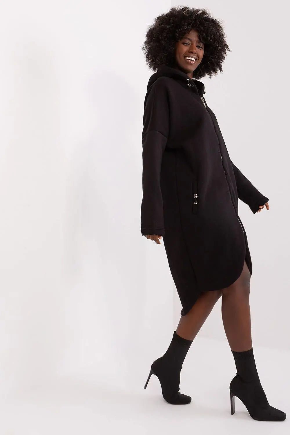 Relevance sporty style extended sweatshirt - Honesty Sales