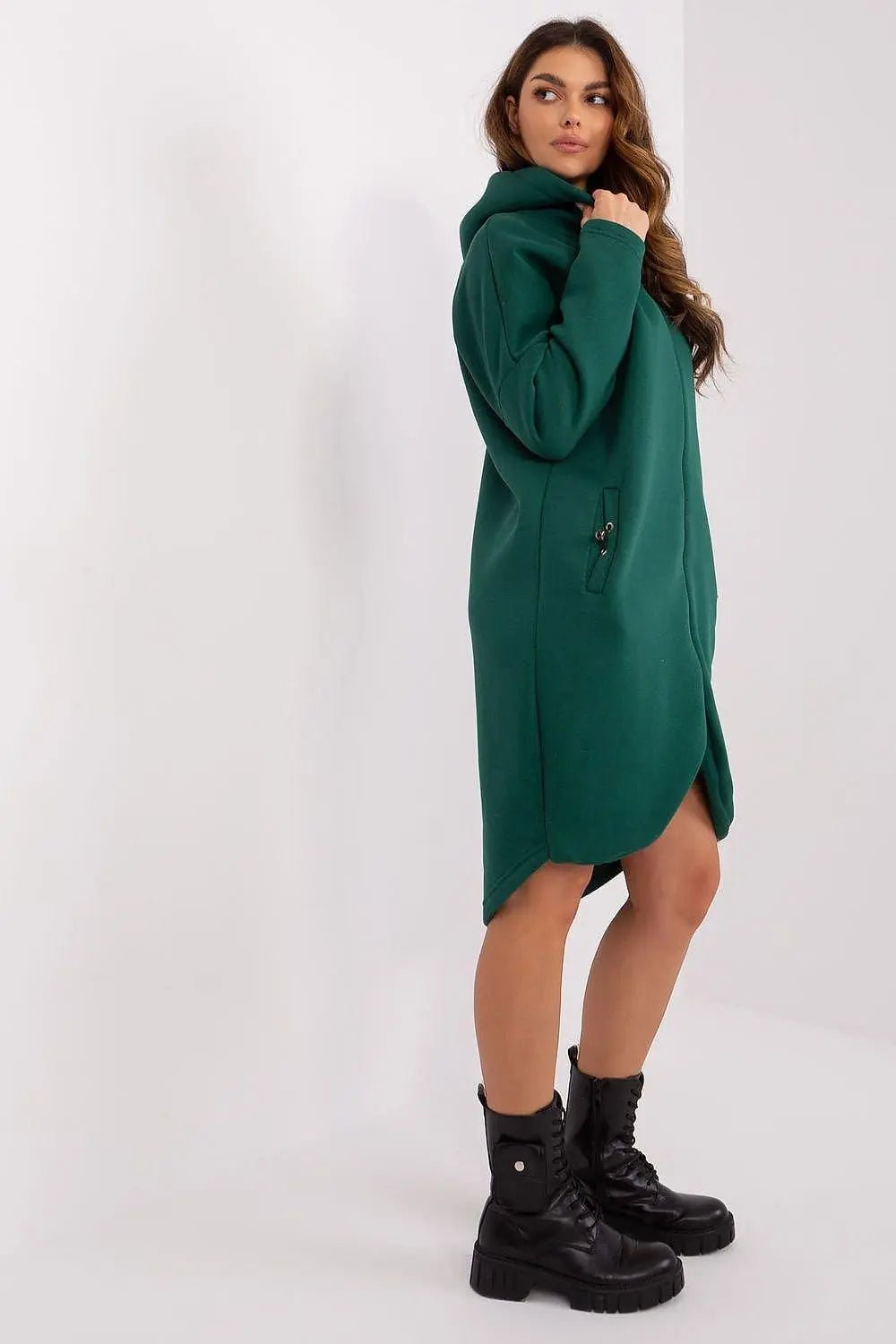 Relevance sporty style extended sweatshirt - Honesty Sales