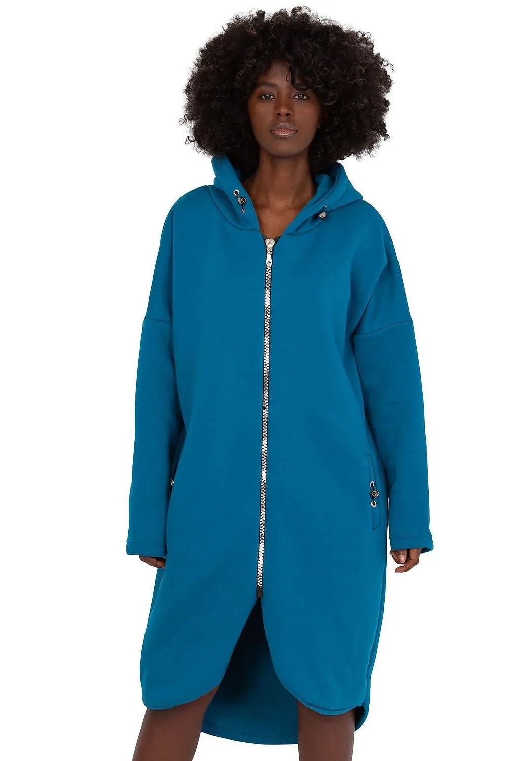 Relevance sporty style extended sweatshirt - Honesty Sales